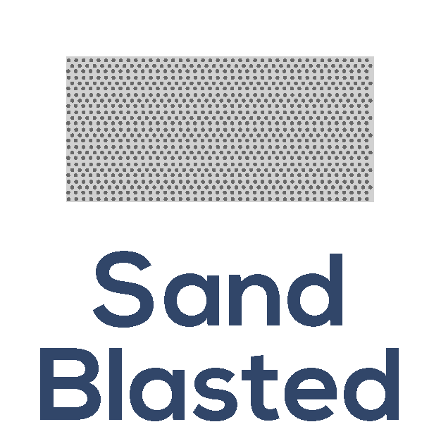 Sandblasted